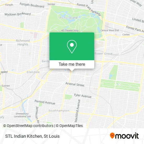 STL Indian Kitchen map