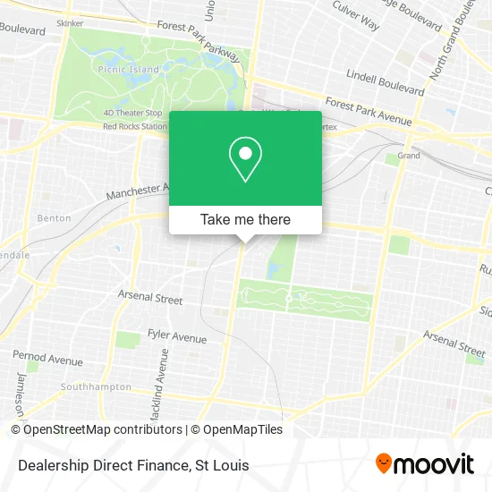 Dealership Direct Finance map