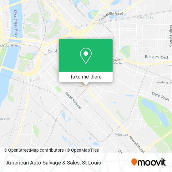 American Auto Salvage & Sales map
