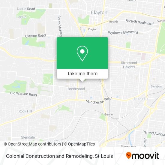 Colonial Construction and Remodeling map