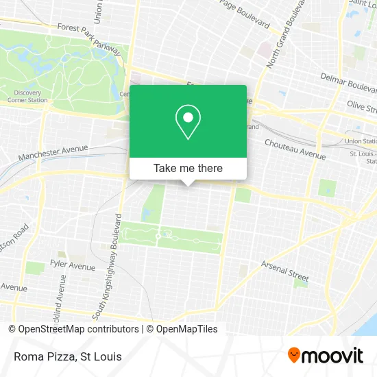 Roma Pizza map