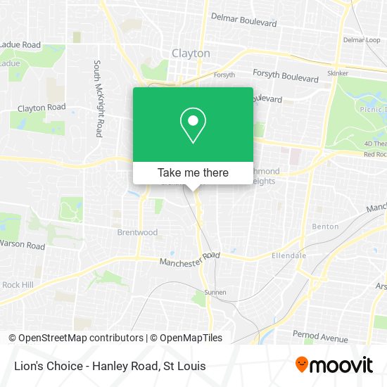 Mapa de Lion's Choice - Hanley Road