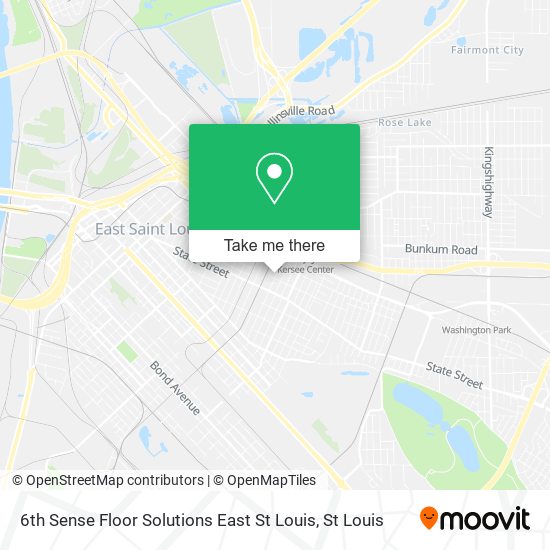 6th Sense Floor Solutions East St Louis map