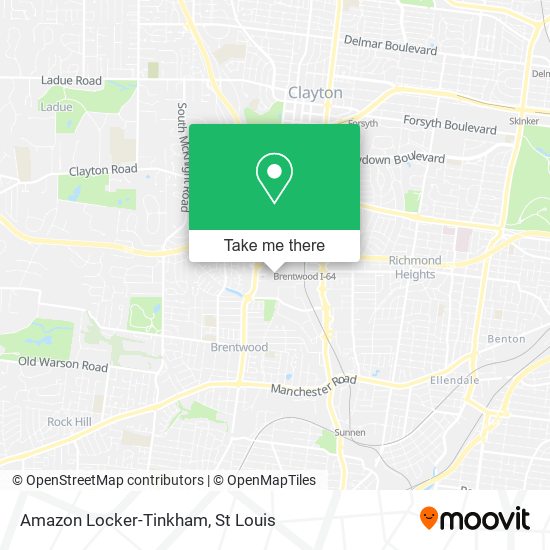 Mapa de Amazon Locker-Tinkham