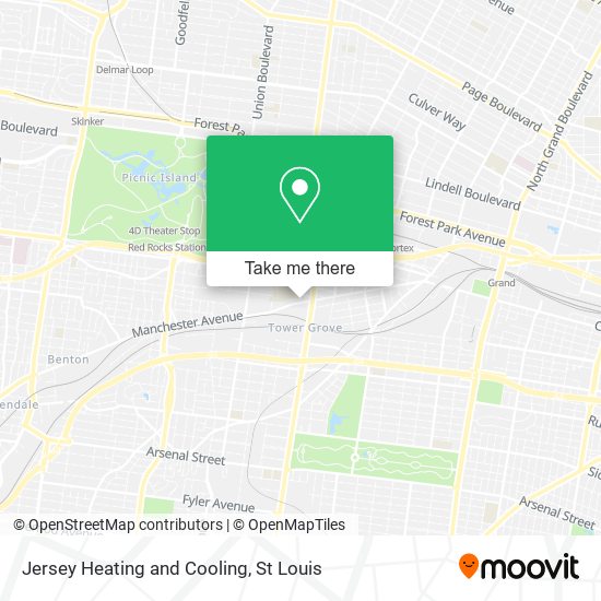 Mapa de Jersey Heating and Cooling