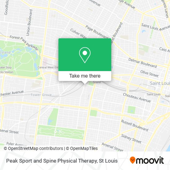 Mapa de Peak Sport and Spine Physical Therapy