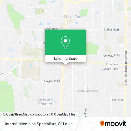 Internal Medicine Specialists map