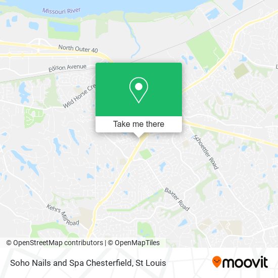 Soho Nails and Spa Chesterfield map