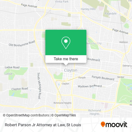 Mapa de Robert Parson Jr Attorney at Law