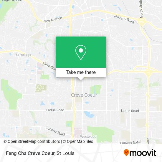 Feng Cha Creve Coeur map