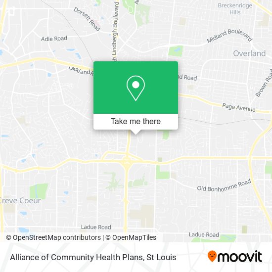 Mapa de Alliance of Community Health Plans