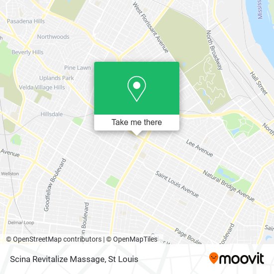 Scina Revitalize Massage map