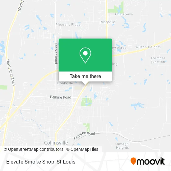 Mapa de Elevate Smoke Shop