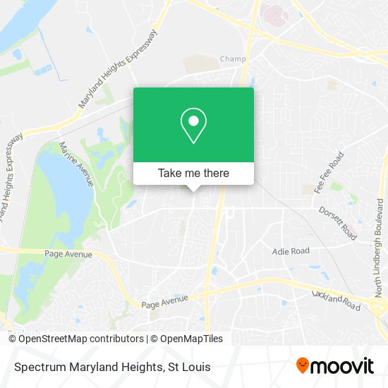 Mapa de Spectrum Maryland Heights