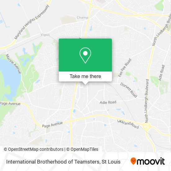 Mapa de International Brotherhood of Teamsters