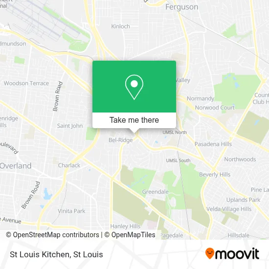 St Louis Kitchen map