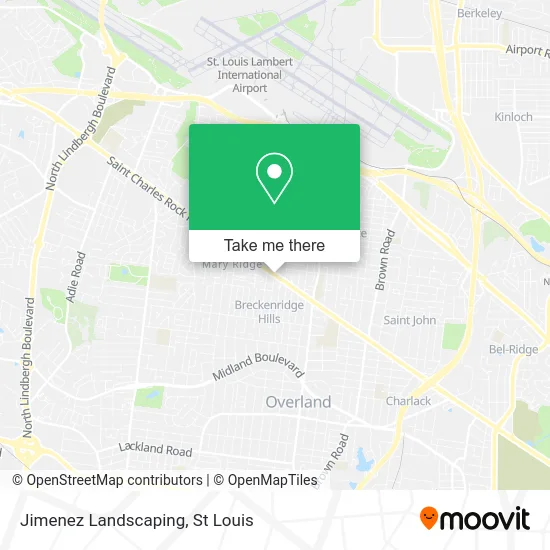 Jimenez Landscaping map