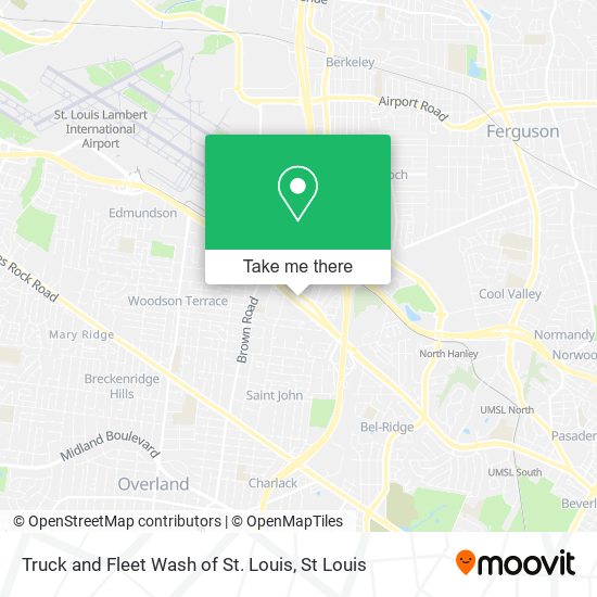 Truck and Fleet Wash of St. Louis map