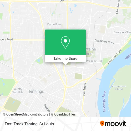 Fast Track Testing map