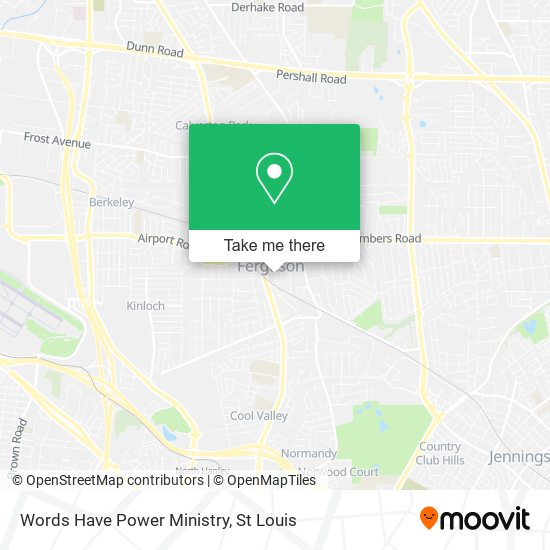 Words Have Power Ministry map