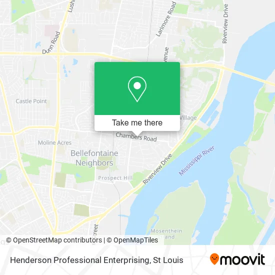 Henderson Professional Enterprising map