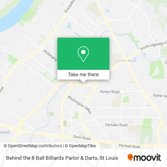 Behind the 8 Ball Billiards Parlor & Darts map