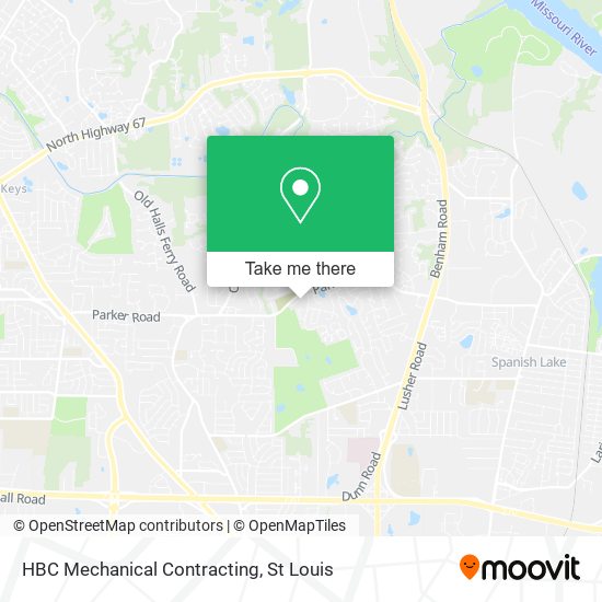 Mapa de HBC Mechanical Contracting