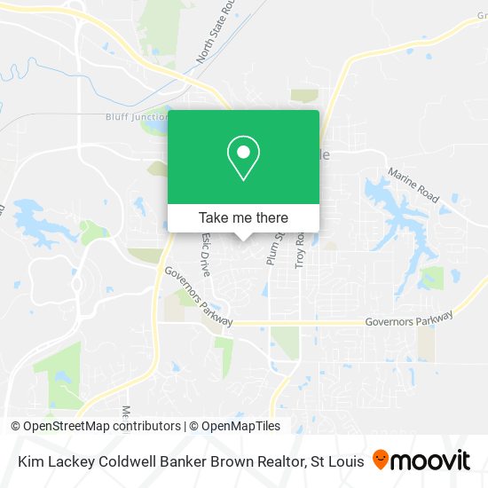 Mapa de Kim Lackey Coldwell Banker Brown Realtor