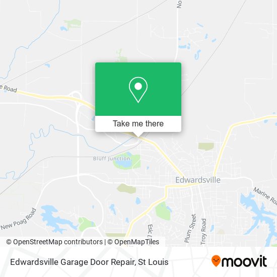 Edwardsville Garage Door Repair map