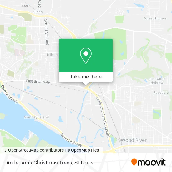Anderson's Christmas Trees map