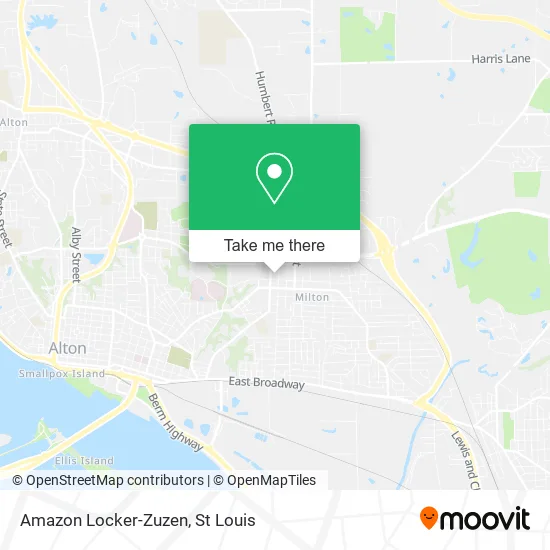 Amazon Locker-Zuzen map