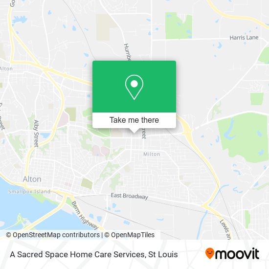 A Sacred Space Home Care Services map