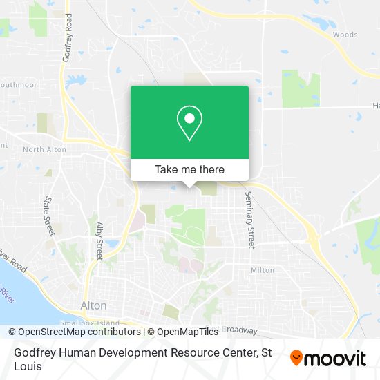 Godfrey Human Development Resource Center map