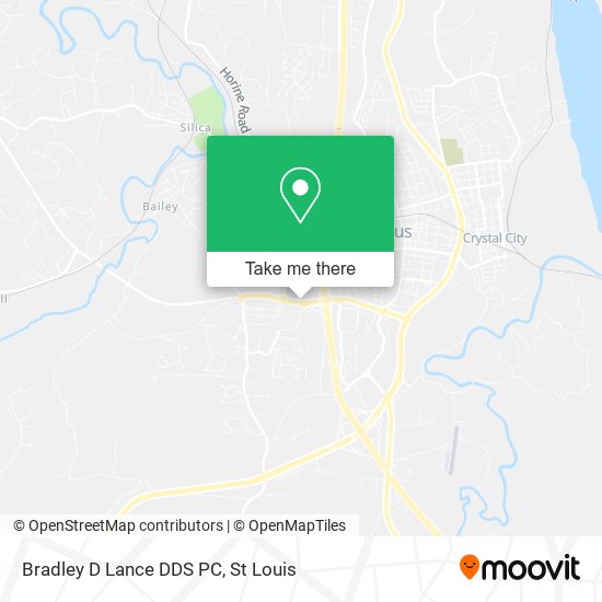 Bradley D Lance DDS PC map