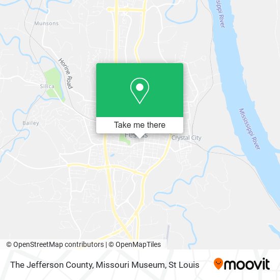The Jefferson County, Missouri Museum map
