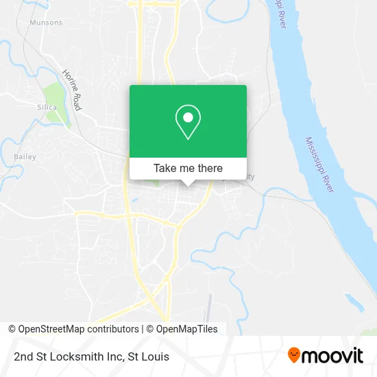 2nd St Locksmith Inc map