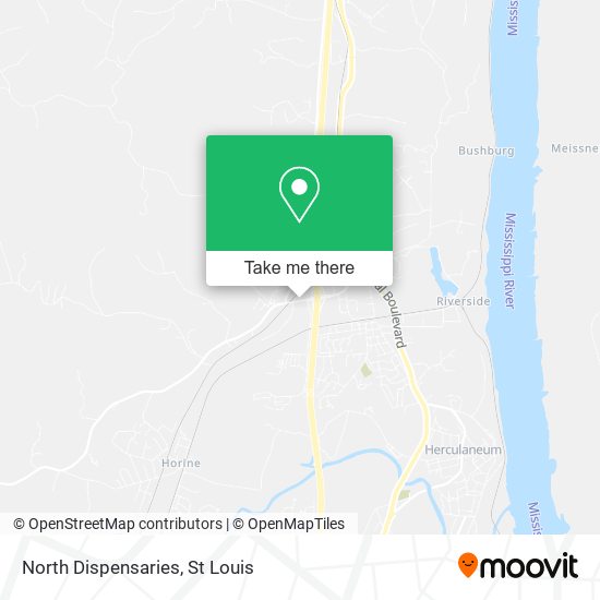 North Dispensaries map