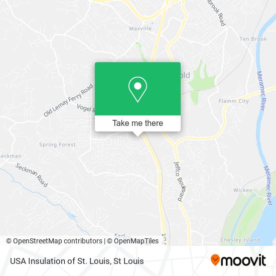 Mapa de USA Insulation of St. Louis