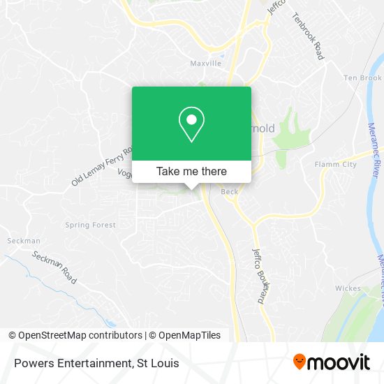 Powers Entertainment map