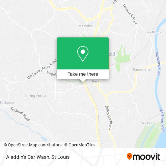 Mapa de Aladdin's Car Wash