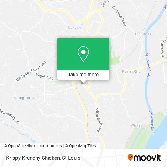Krispy Krunchy Chicken map