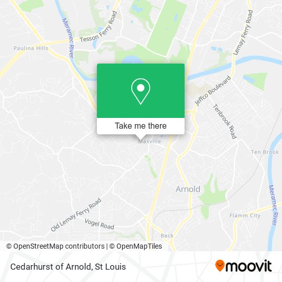 Cedarhurst of Arnold map