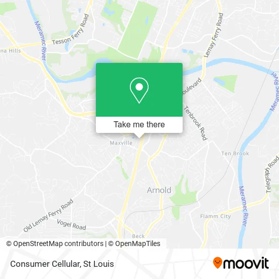 Consumer Cellular map
