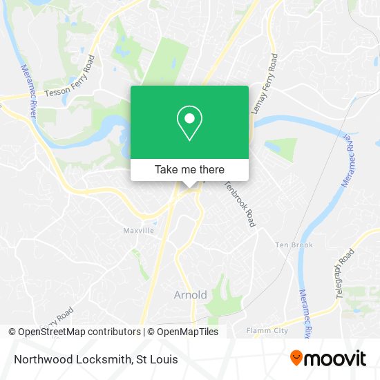 Northwood Locksmith map