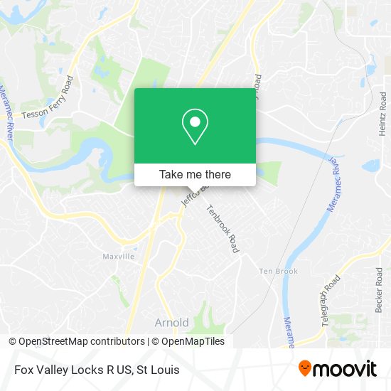 Fox Valley Locks R US map