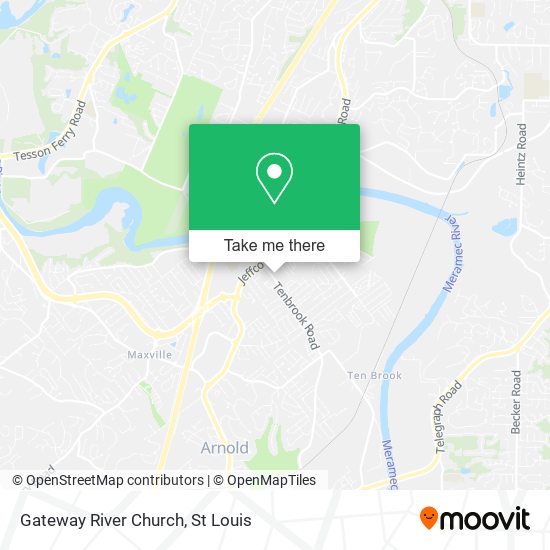 Gateway River Church map