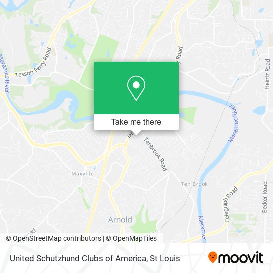 Mapa de United Schutzhund Clubs of America