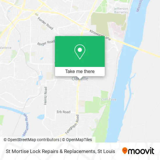 Mapa de St Mortise Lock Repairs & Replacements