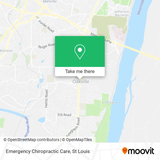 Emergency Chiropractic Care map