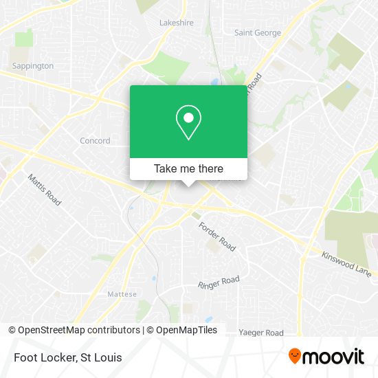 Mapa de Foot Locker